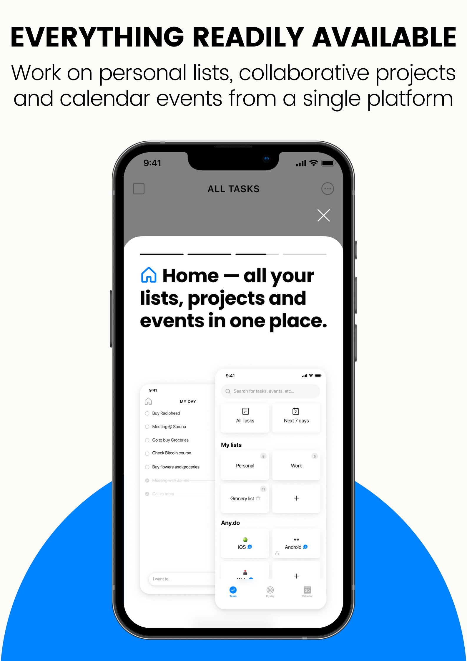 Workspace boards for mobile